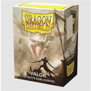 Dragon Shield Standard size Matte Dual Sleeves - Valor (100 Sleeves)-AT-15059