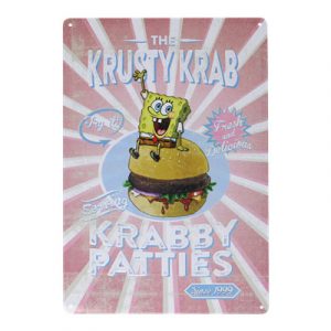 SpongeBob Krusty Krab Tin Sign-V-SB11