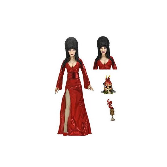 Elvira – 8” Clothed Action Figure – Elvira Red, Fright, and Boo-NECA56080