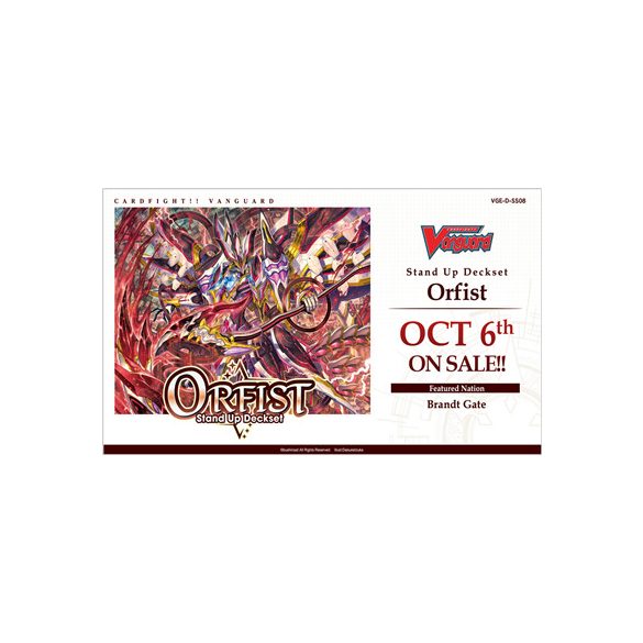 Cardfight!! Vanguard Special Series Stand Up Deckset "Orfist" - EN-VGE-D-SS08