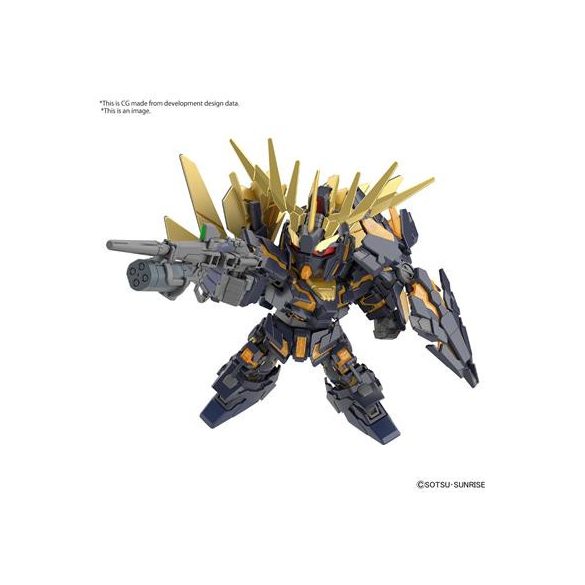 SD Gundam Cross Silhouette Unicorn Gundam 02 Banshee (Destroy Mode)&Banshee Norn Parts Set-MK62159