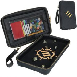 ENHANCE Tabletop RPGs Community Dice Organizer Case & XL Rolling Tray-ENTTCET100BKEW