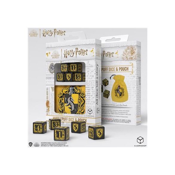 Harry Potter. Hufflepuff Dice & Pouch-190142/2023/4/A/D6B