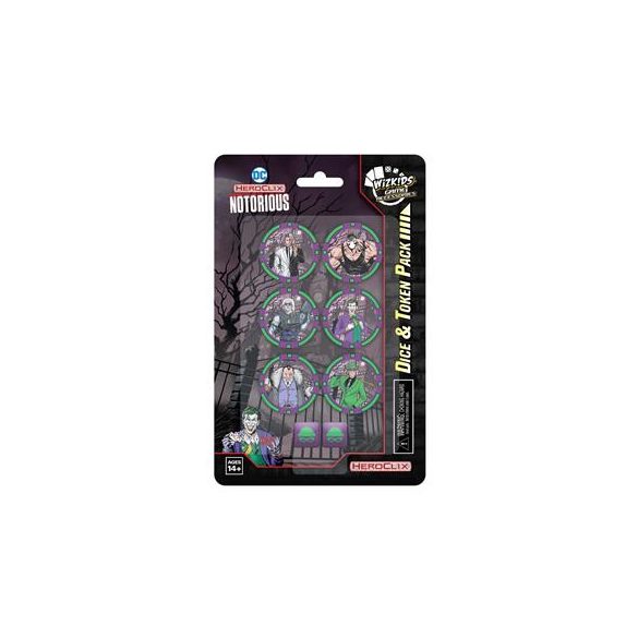 DC HeroClix: Notorious Dice and Token Pack - EN-WZK84036