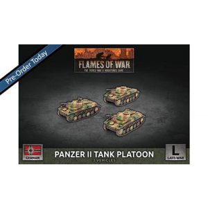 Flames of War - Panzer II Tank Platoon - EN-GBX183