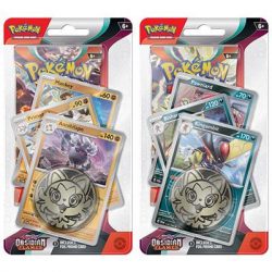 PKM - Scarlet & Violet 3 Obsidian Flames Premium Checklane Blister Display (16 Blister) - EN-186-86386