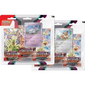 PKM - Scarlet & Violet 3 Obsidian Flames 3-Pack Booster Display (24 Packs)  - EN-186-87378