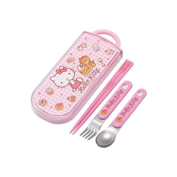 Chopsticks Spoon Fork Set Sweety pink - Hello Kitty-SKATER-HK-60810