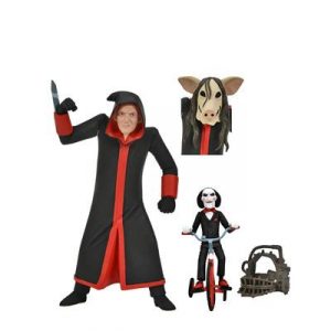 Saw - 6” Scale Action Figure - Toony Terrors Jigsaw Killer & Billy Tricycle Boxed Set-NECA60614