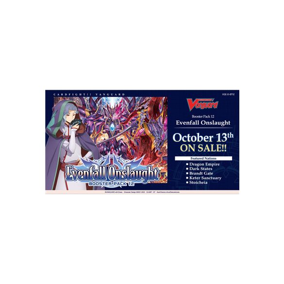 Cardfight!! Vanguard - Evenfall Onslaught Booster Display (16 Packs) - EN-VGE-D-BT12