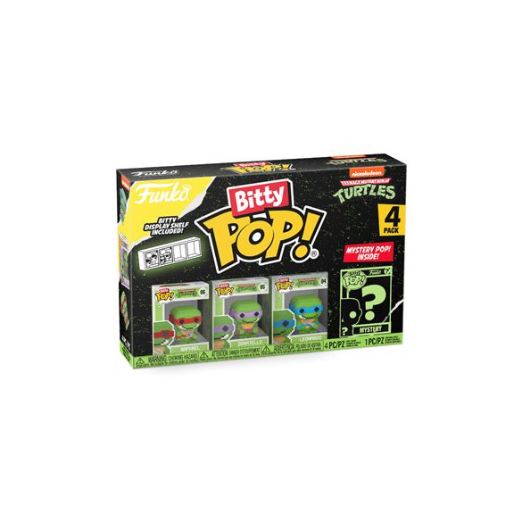 Funko Bitty POP! TMNT Retro/Classic - 8-Bit (3+1 Mystery Chase)-FK71510