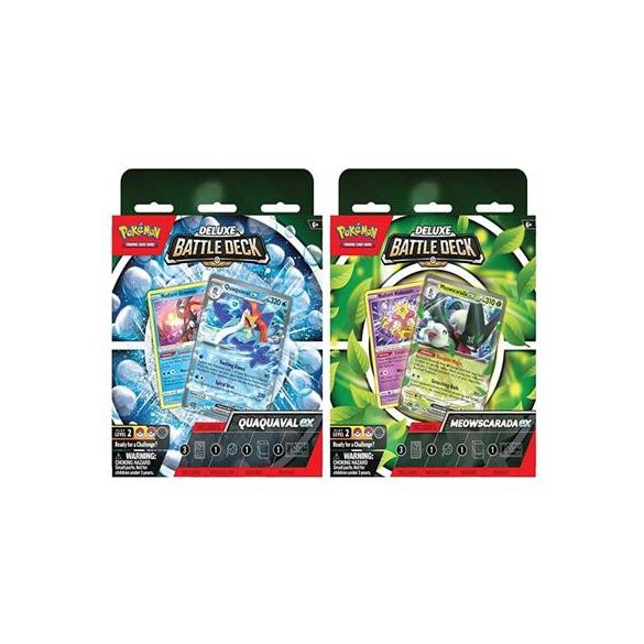 PKM - Deluxe Battle Decks Quaquaval ex/ Meowscarada ex Display (6 Units) - EN-290-87258