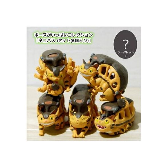 Collection Cat Bus Assorted 6 Figurines - My Neighbor Totoro-Benelic-43527