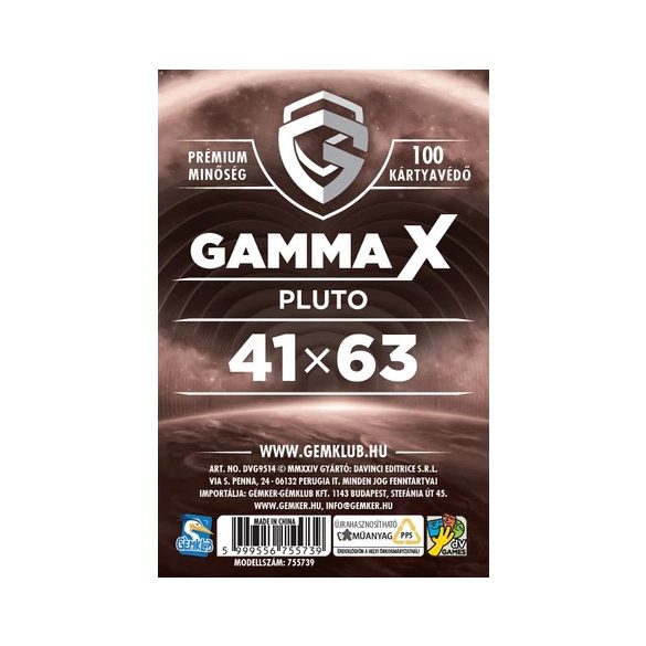 GK Gamma X - Pluto kártyavédő (41x63 mm)