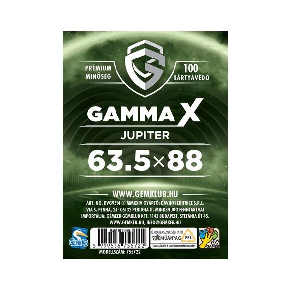 GK Gamma X - Jupiter kártyavédő (63,5x88 mm)