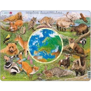 Larsen maxi puzzle 90 db-os Európa állatvilága