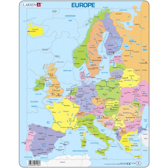Larsen maxi puzzle 37 db-os Európa