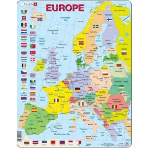 Larsen maxi puzzle 48 db-os Európa