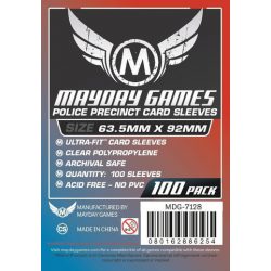   Kártyavédő tok - (100 db) - 63,5 x 92 mm - Mayday Games MDG-7128