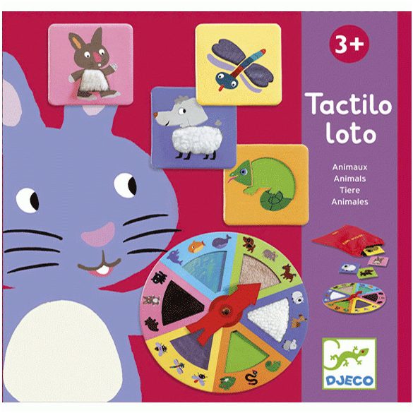 Djeco Tapintható állatok - Tactilo lotto - Animals