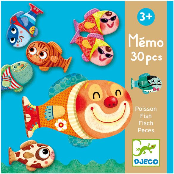 Djeco Memóriajáték - Halacskák - Memo fish