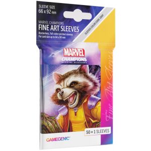 Gamegenic - Marvel Champions FINE ART Sleeves -  Rocket Raccoon (51 db)