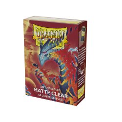   Dragon Shield Japanese Size Matte Clear Outer Sleeves - Clear Cosmere (60 db)