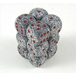 Chessex dobókocka szett - hat oldalú - Granite (12 db)