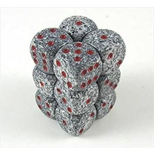 Chessex dobókocka szett - hat oldalú - Granite (12 db)