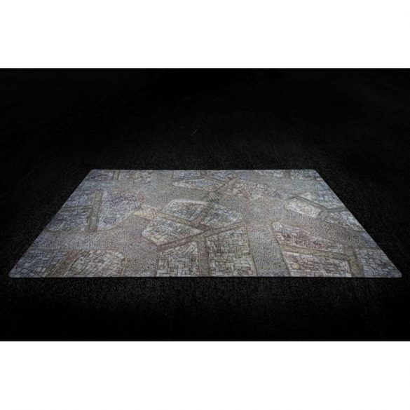 Kraken Wargames Gaming Mat - Cobblestone city 44"x60" 2.0