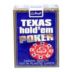   Kártya, francia kártya - 1x55 darabos - 100% plasztik (Texas Hold'em - poker)