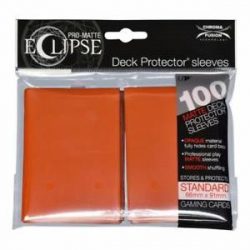   Kártyavédő tok - (100 db) Narancssárga - 66 mm x 91 mm - Eclipse