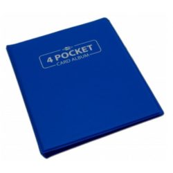 Card binder - kártya tartó mappa, kék (4 kártyás)
