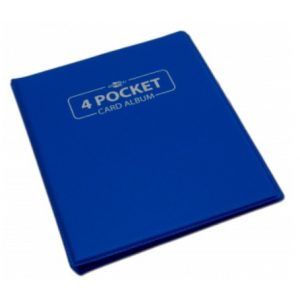 Card binder - kártya tartó mappa, kék (4 kártyás)