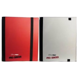 Card Binder - kártya tartó mappa - Piros/Fehér - A/5- (Ultra Pro)